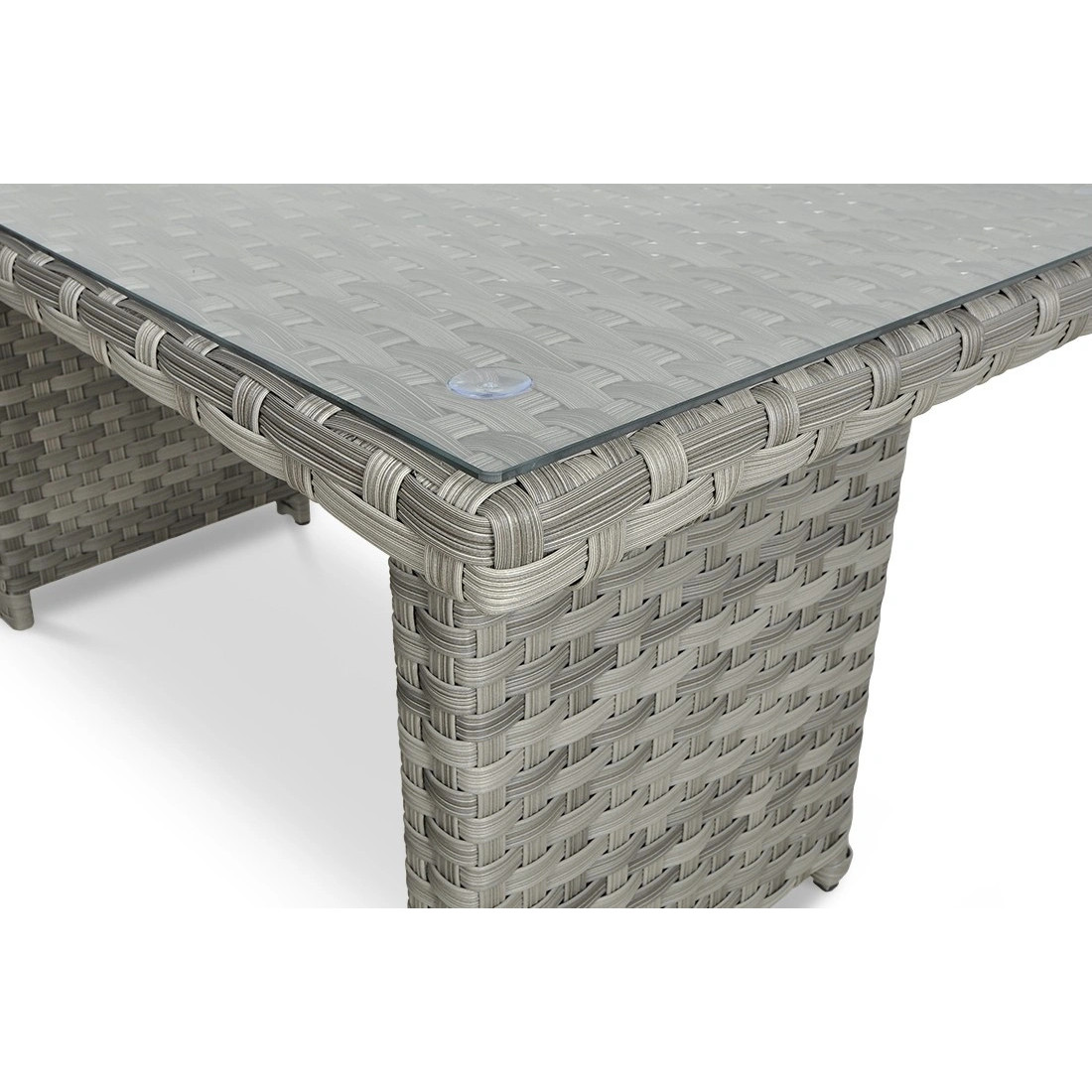 OUTLET 126 Narożnik technorattanowy SANTANA DINING Modern Grey