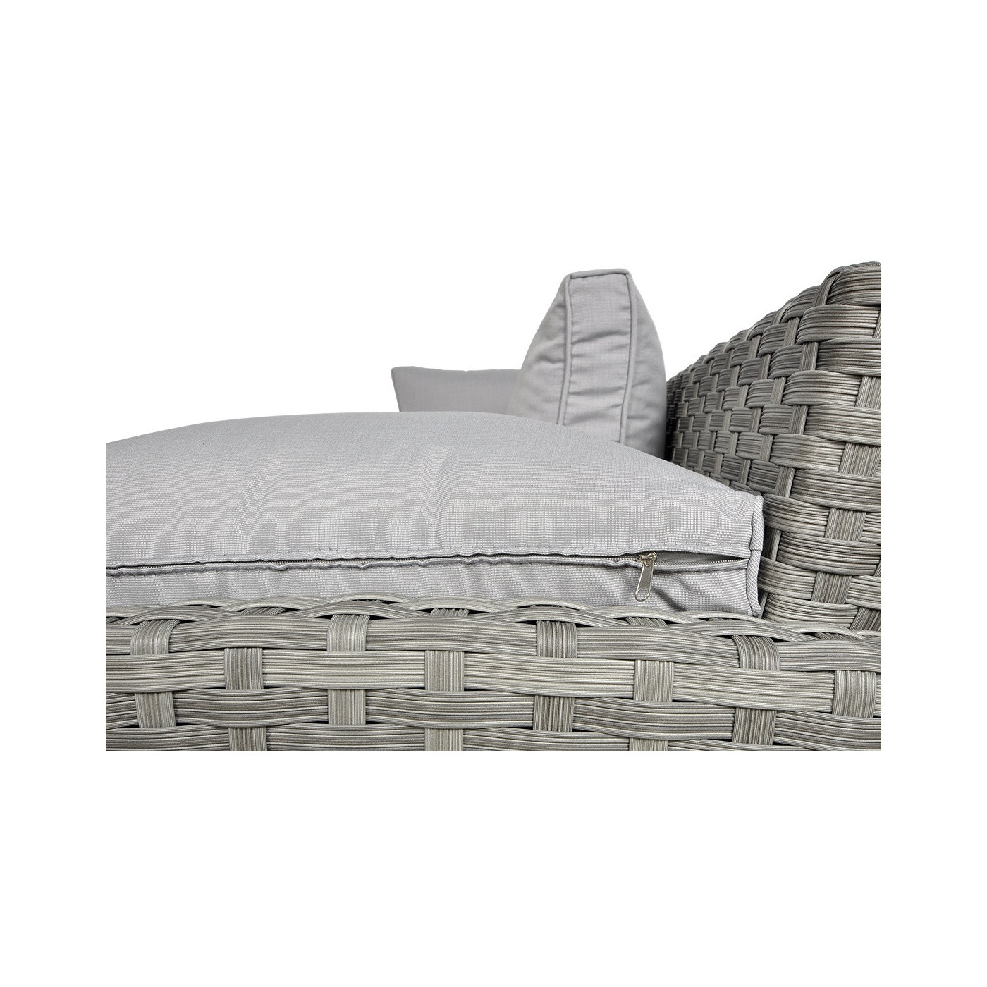 OUTLET 126 Narożnik technorattanowy SANTANA DINING Modern Grey