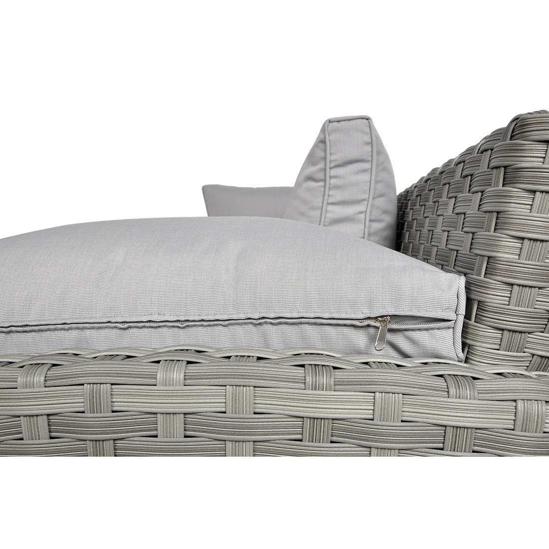 OUTLET 126 Narożnik technorattanowy SANTANA DINING Modern Grey
