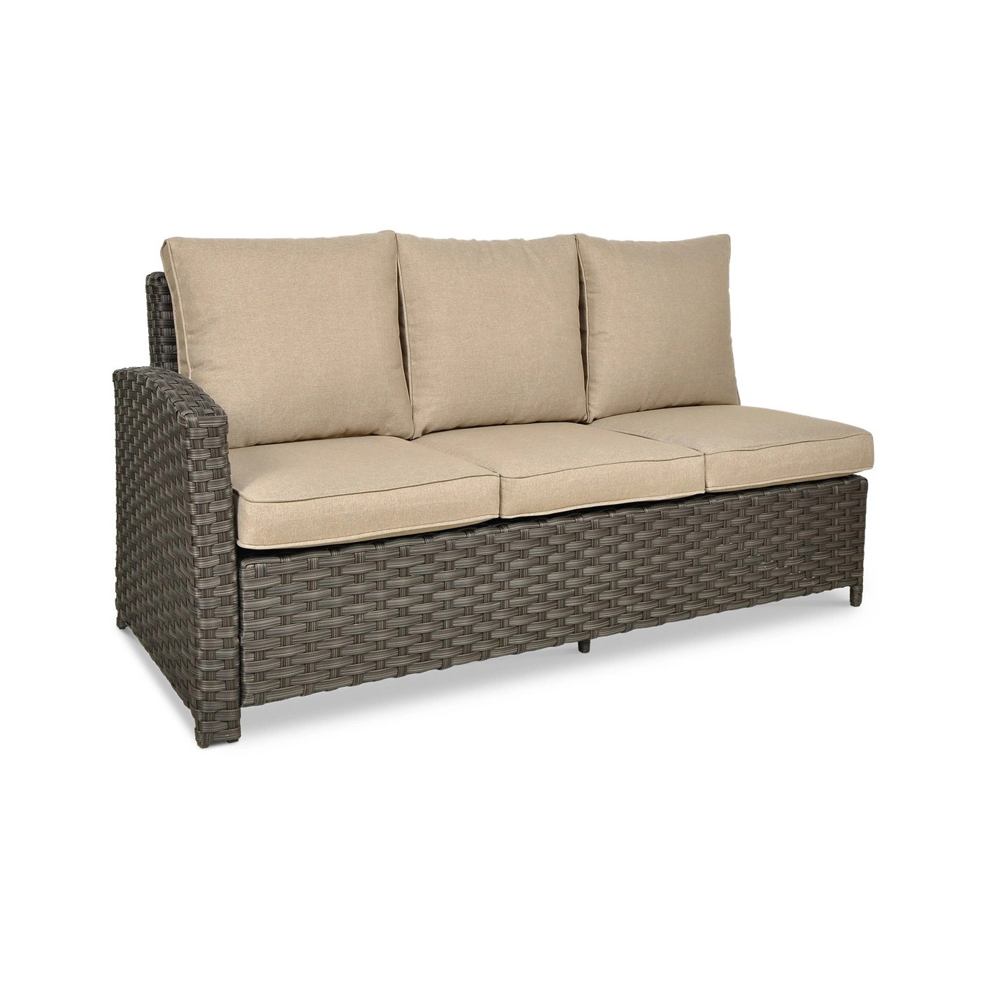 OUTLET 128 Narożnik technorattanowy SANTANA DINING Brown