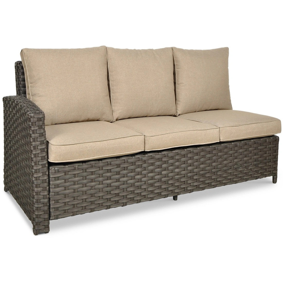 OUTLET 128 Narożnik technorattanowy SANTANA DINING Brown
