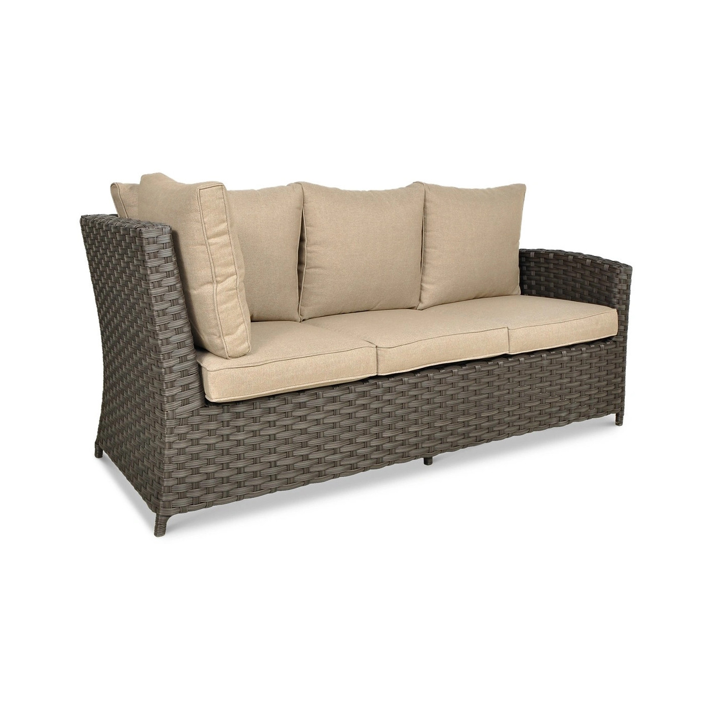 OUTLET 128 Narożnik technorattanowy SANTANA DINING Brown
