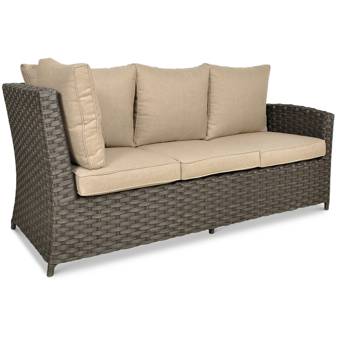 OUTLET 128 Narożnik technorattanowy SANTANA DINING Brown