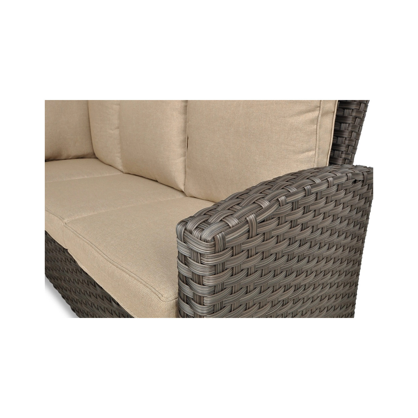 OUTLET 128 Narożnik technorattanowy SANTANA DINING Brown