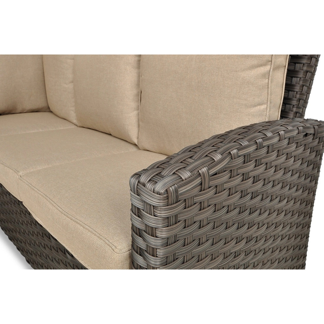 OUTLET 128 Narożnik technorattanowy SANTANA DINING Brown