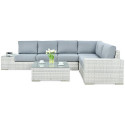 OUTLET 130 Narożnik technorattan AVOCADO White Grey