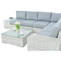 OUTLET 130 Narożnik technorattan AVOCADO White Grey
