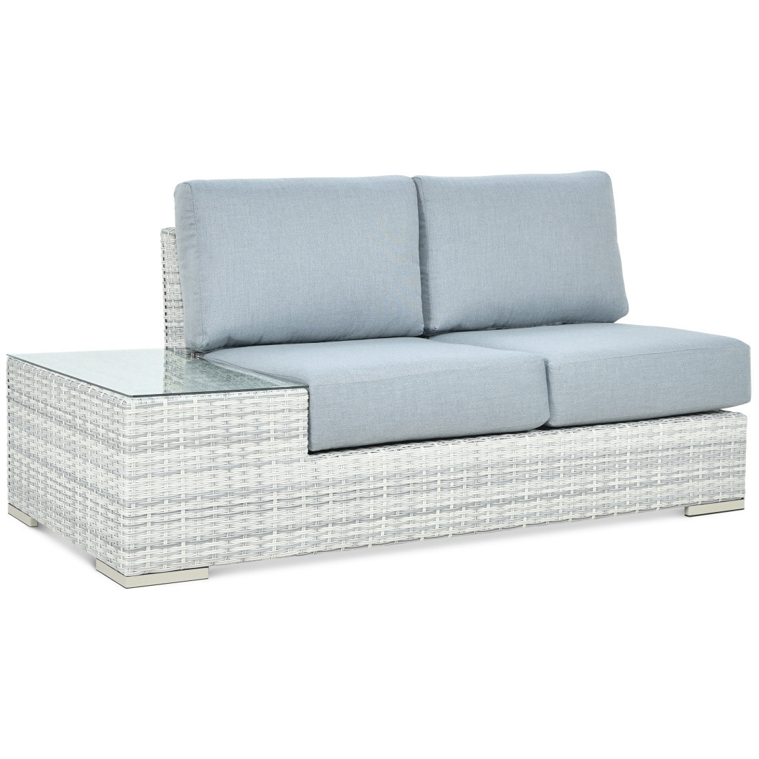 OUTLET 130 Narożnik technorattan AVOCADO White Grey