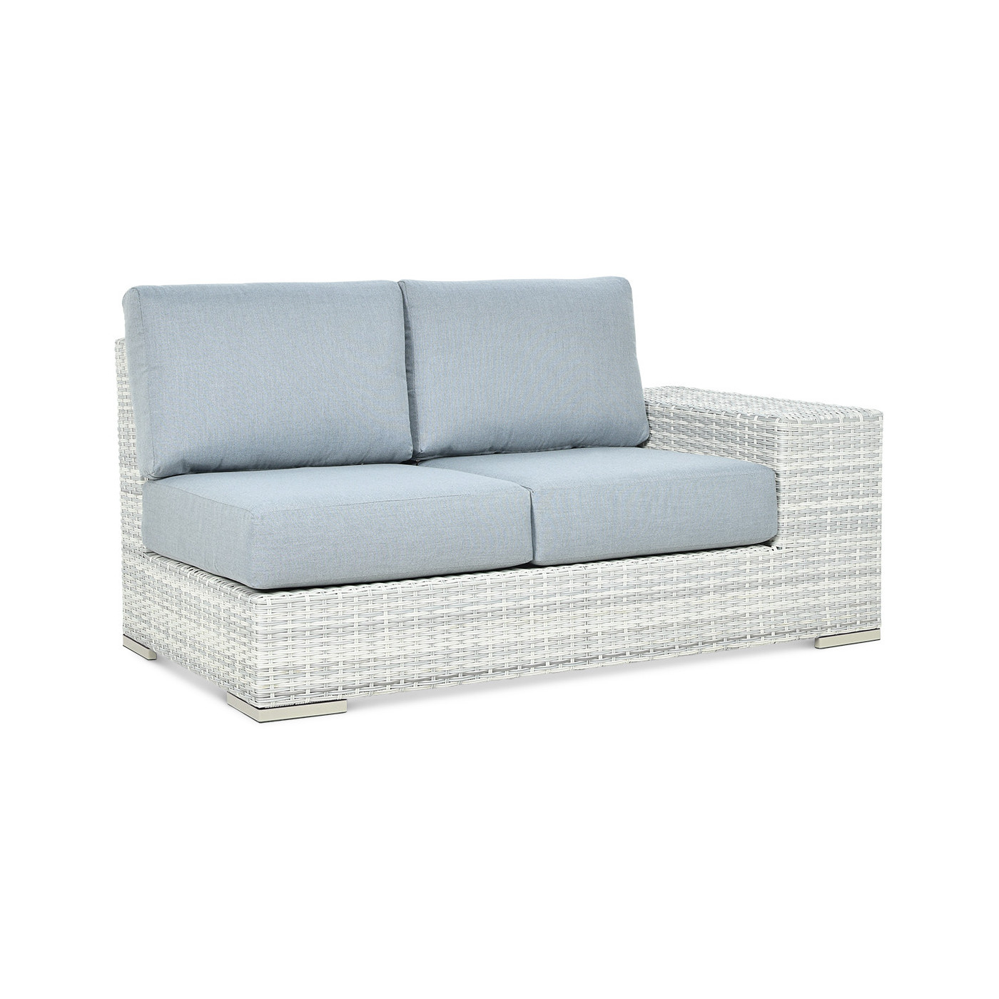 OUTLET 130 Narożnik technorattan AVOCADO White Grey