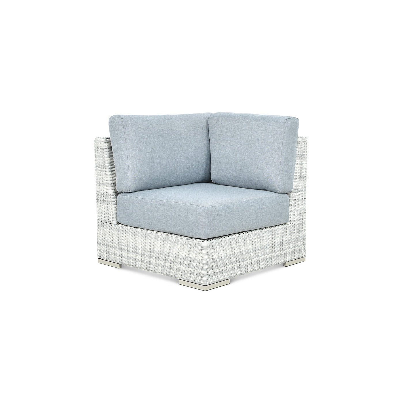 OUTLET 130 Narożnik technorattan AVOCADO White Grey