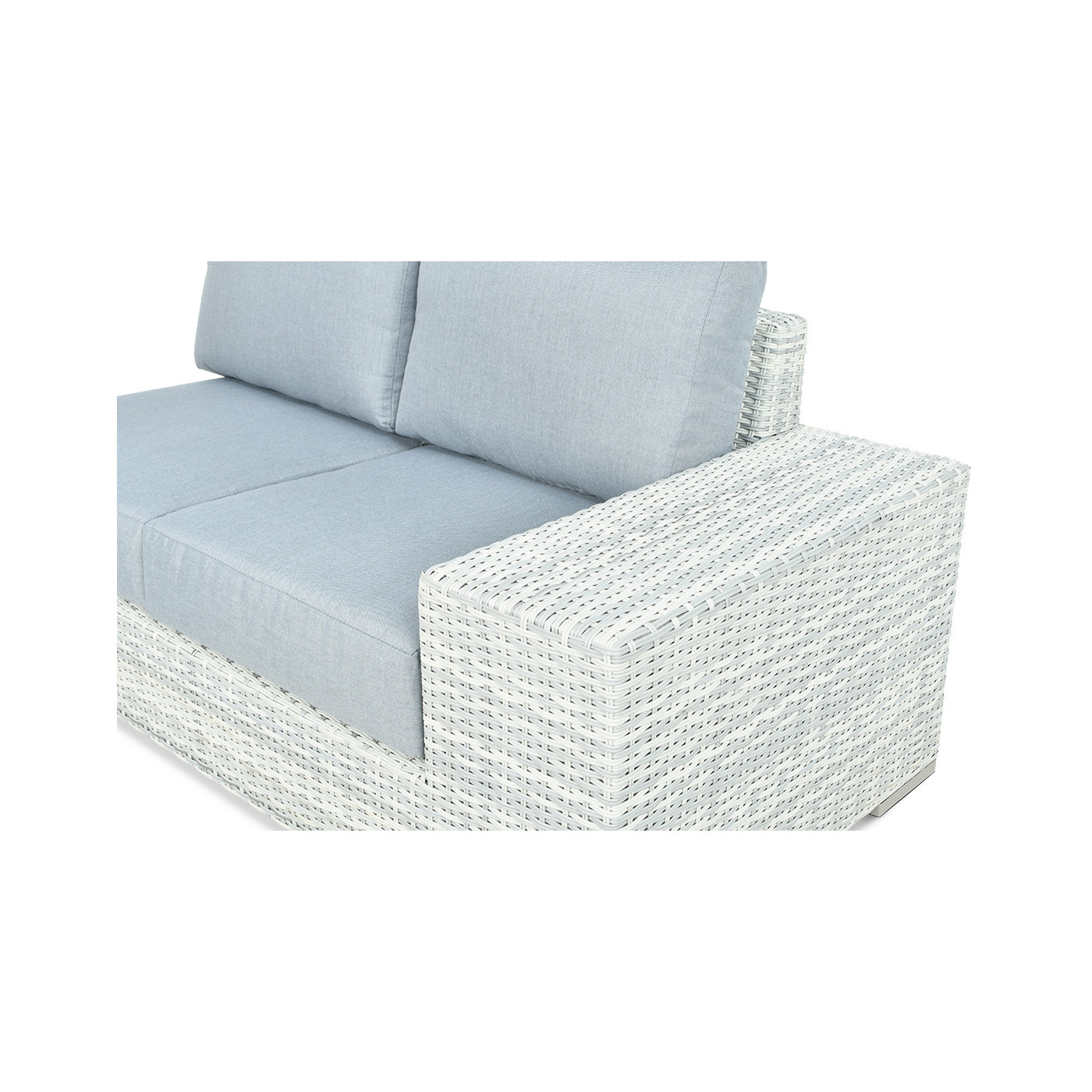 OUTLET 130 Narożnik technorattan AVOCADO White Grey