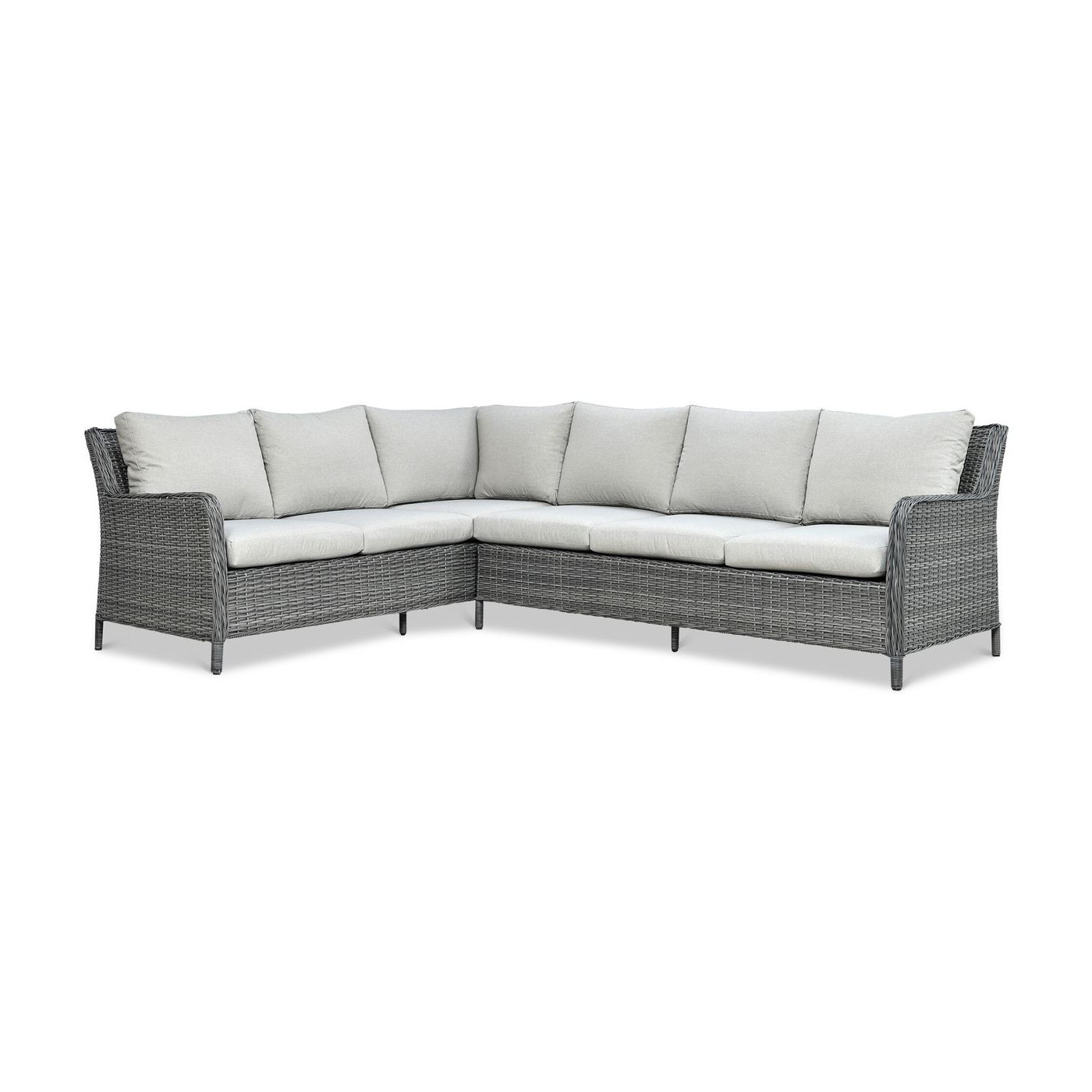 OUTLET 142 Narożnik z technorattanu MARYLAND Dark Grey