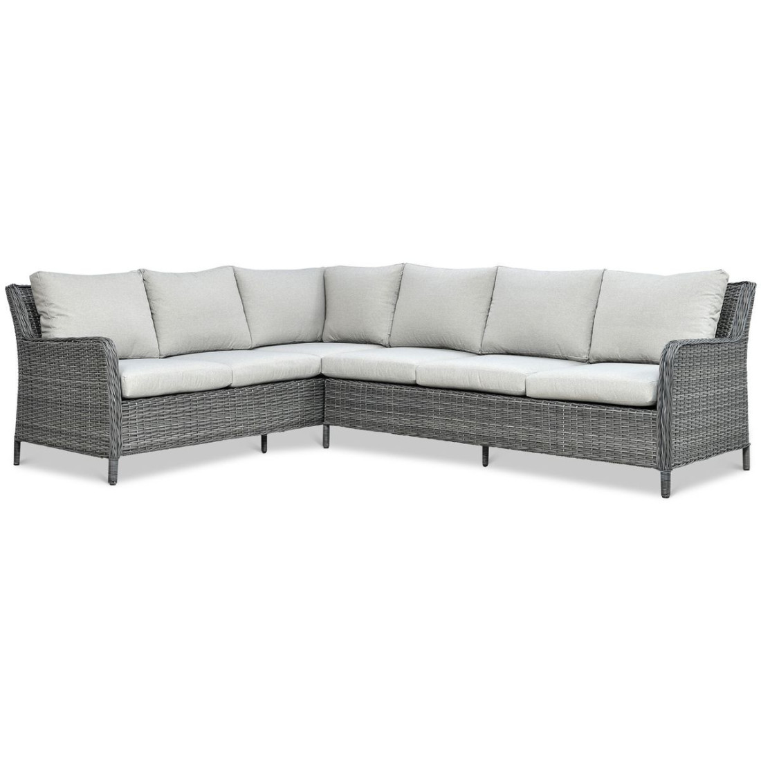 OUTLET 142 Narożnik z technorattanu MARYLAND Dark Grey