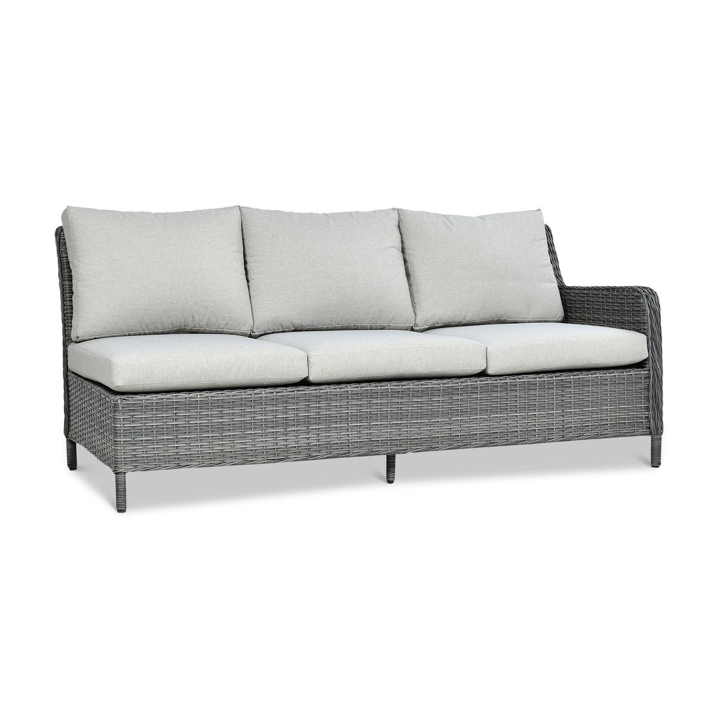 OUTLET 142 Narożnik z technorattanu MARYLAND Dark Grey