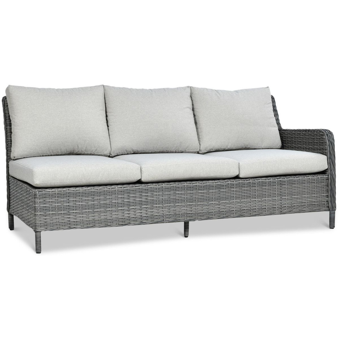 OUTLET 142 Narożnik z technorattanu MARYLAND Dark Grey