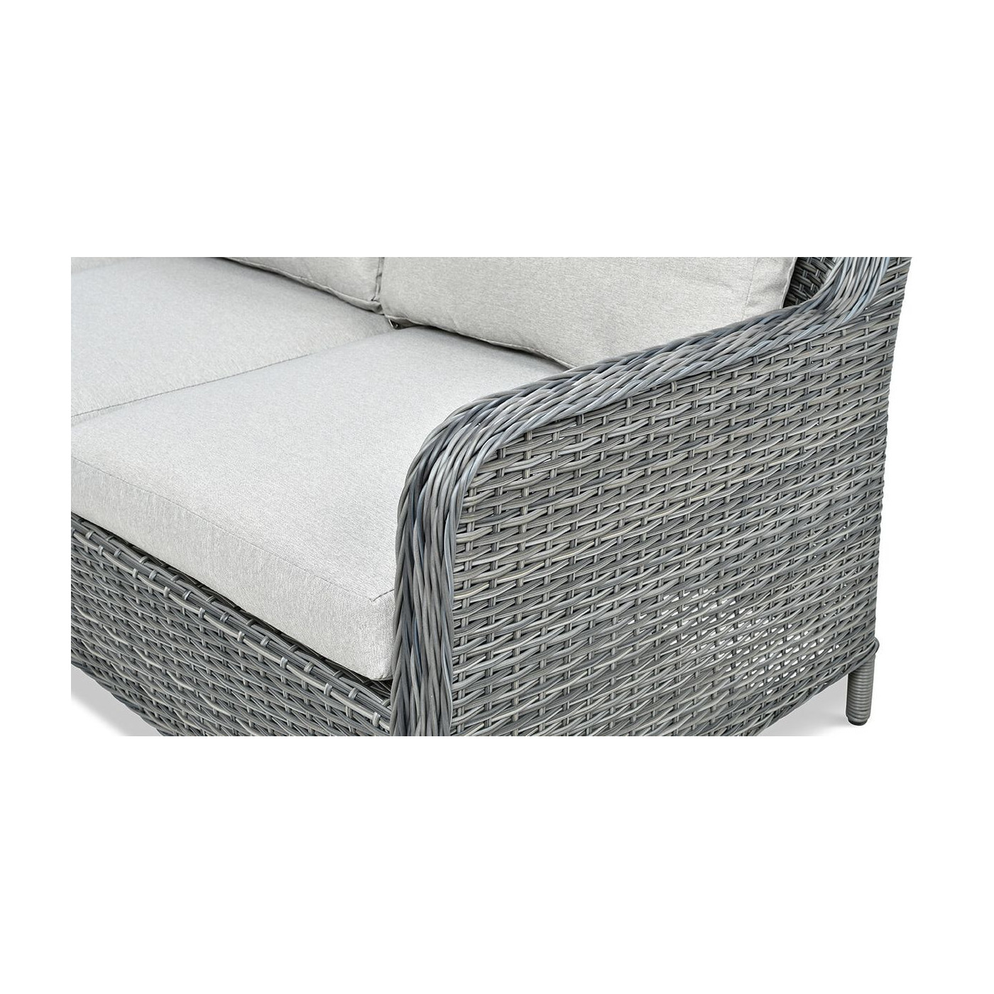 OUTLET 142 Narożnik z technorattanu MARYLAND Dark Grey