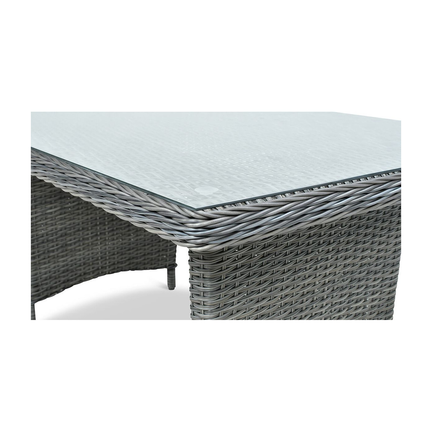 OUTLET 142 Narożnik z technorattanu MARYLAND Dark Grey