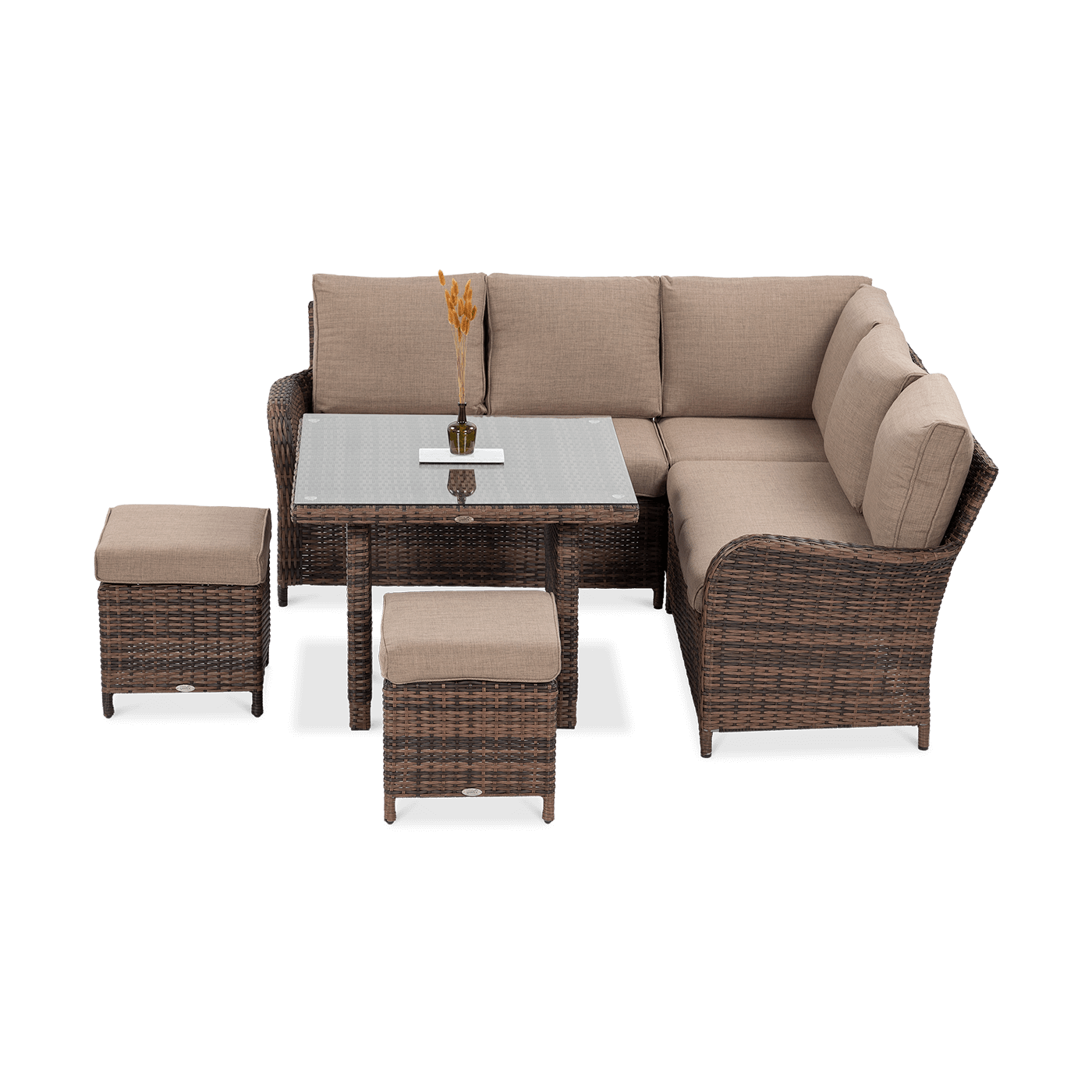 OUTLET 155 Narożnik z technorattanu VENTURA Brown