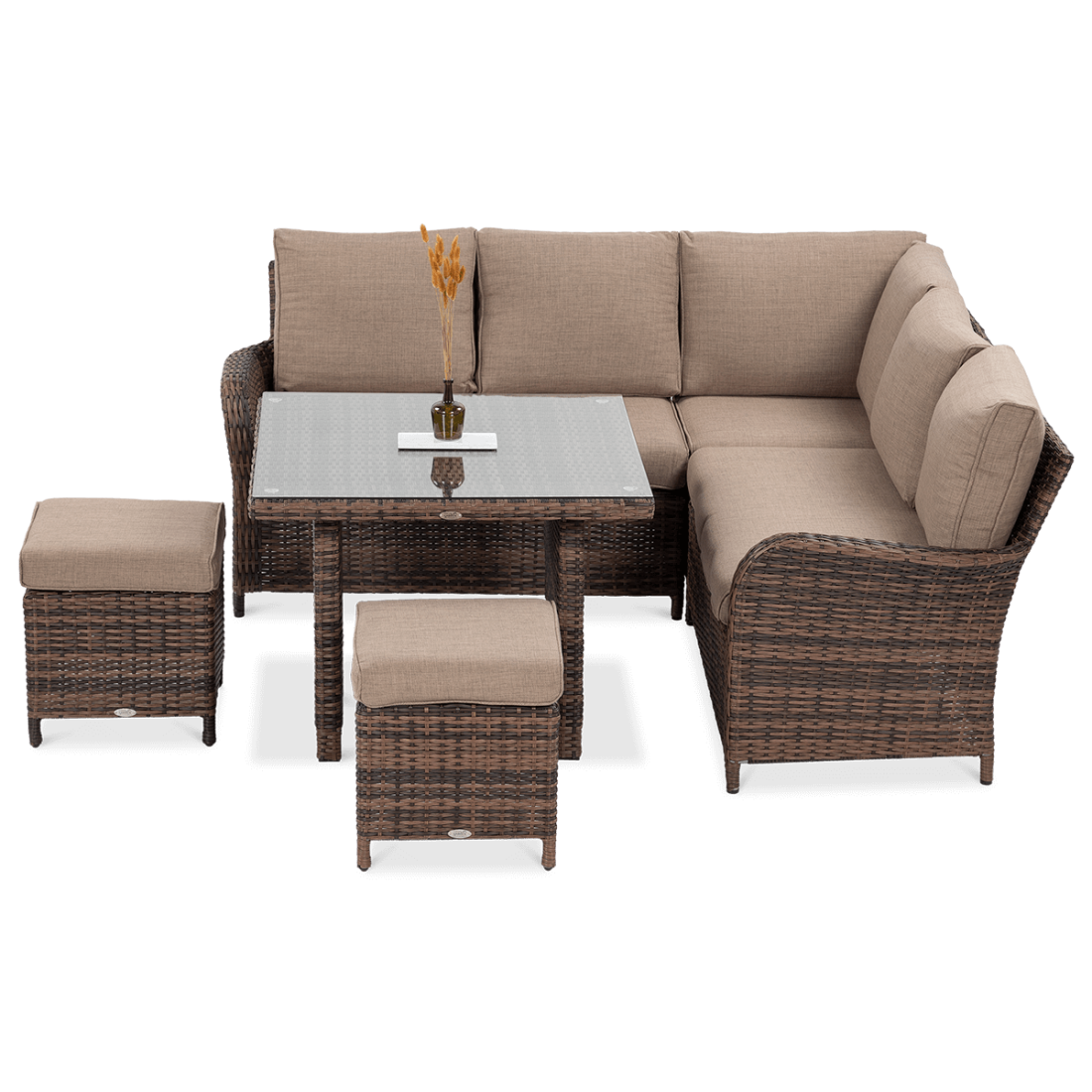 OUTLET 155 Narożnik z technorattanu VENTURA Brown
