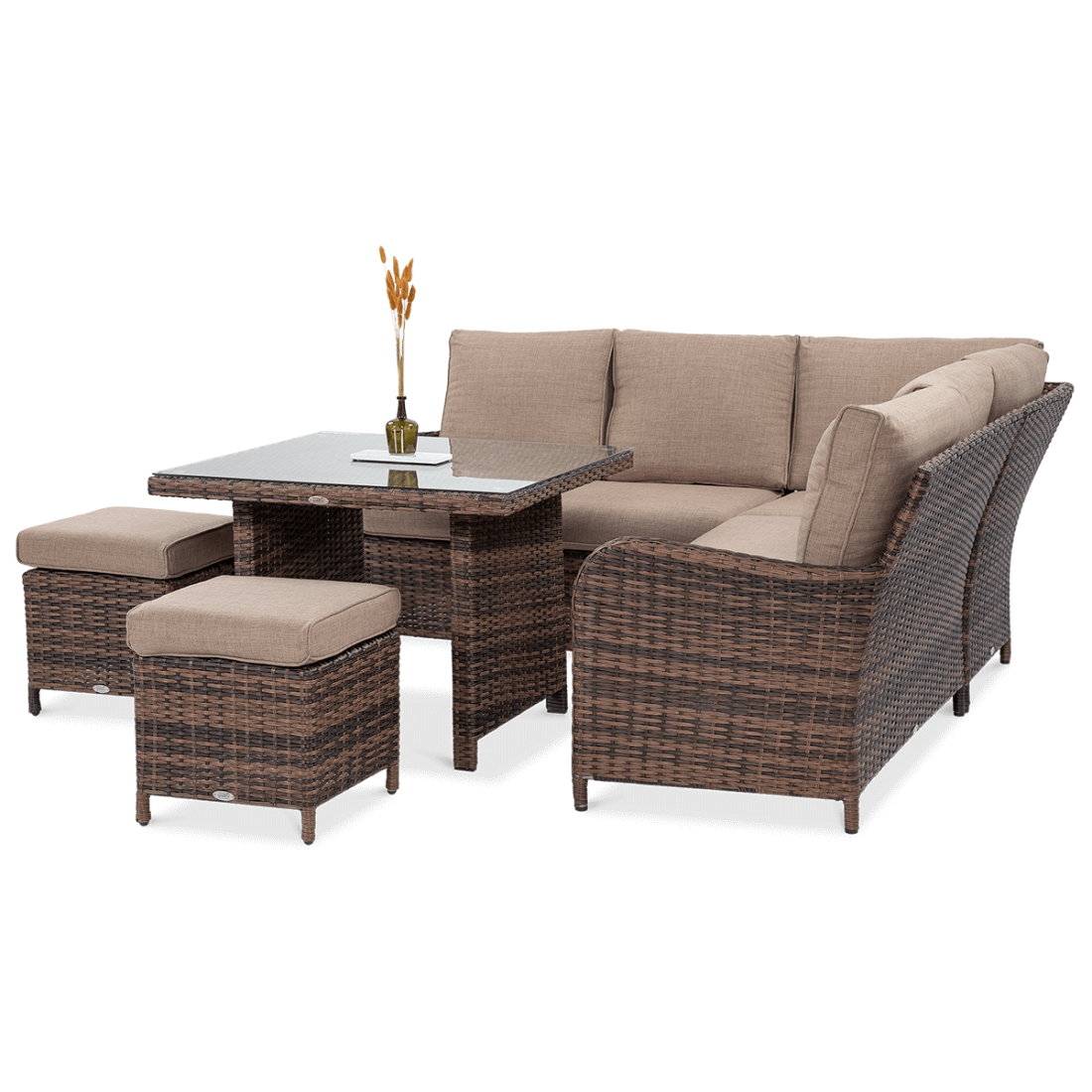 OUTLET 155 Narożnik z technorattanu VENTURA Brown