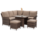 OUTLET 155 Narożnik z technorattanu VENTURA Brown