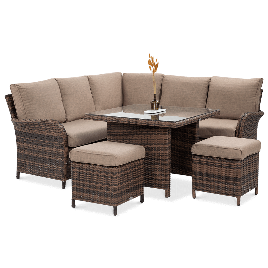 OUTLET 155 Narożnik z technorattanu VENTURA Brown