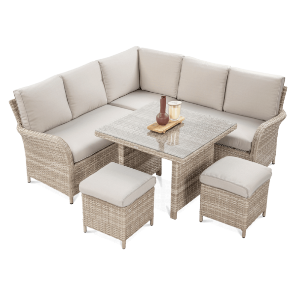 OUTLET 156 Narożnik technorattan VENTURA Beige
