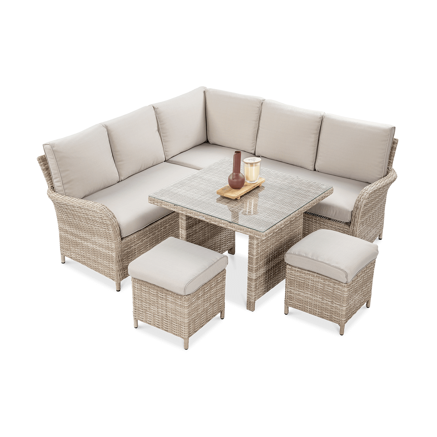 OUTLET 156 Narożnik technorattan VENTURA Beige
