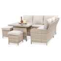 OUTLET 156 Narożnik technorattan VENTURA Beige