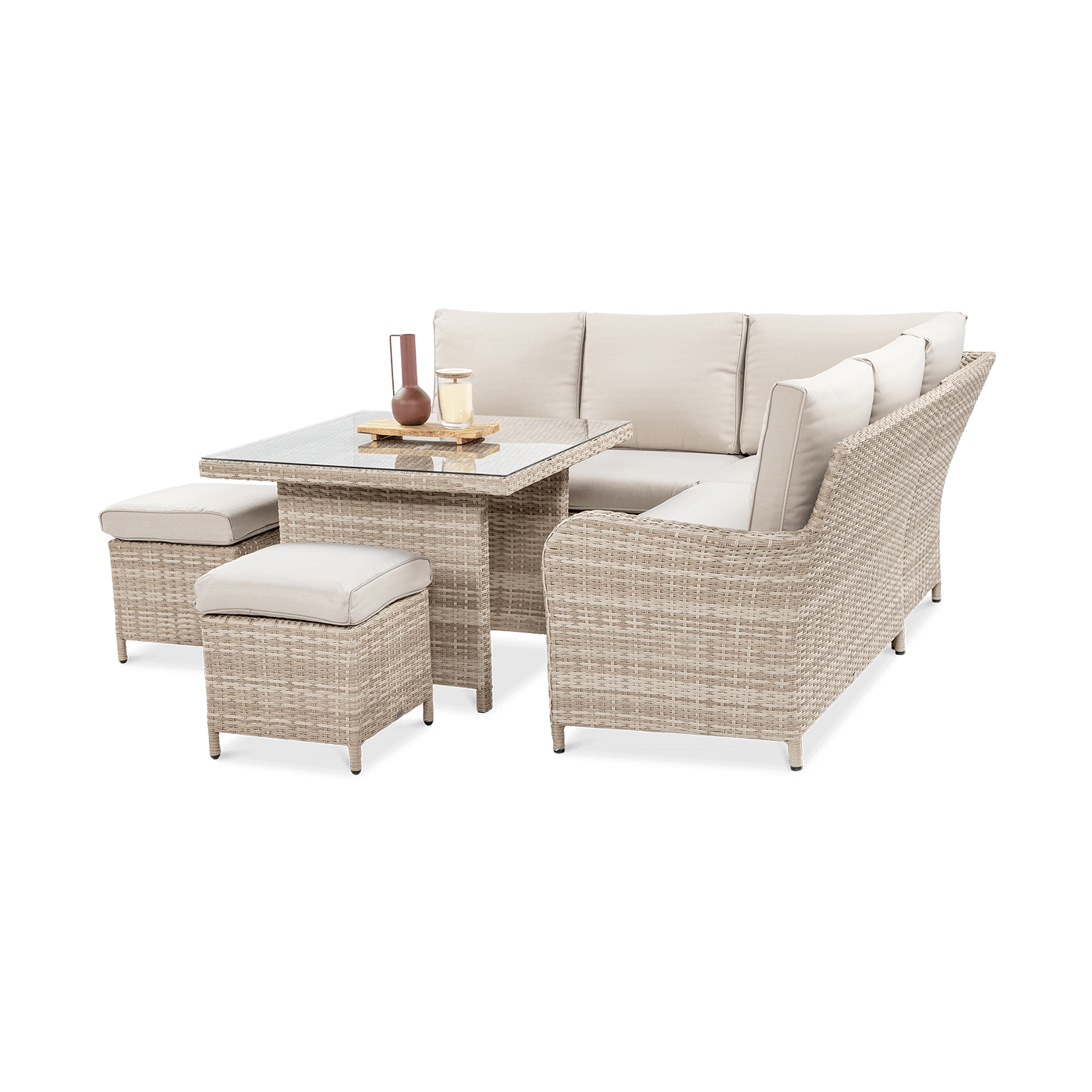 OUTLET 156 Narożnik technorattan VENTURA Beige
