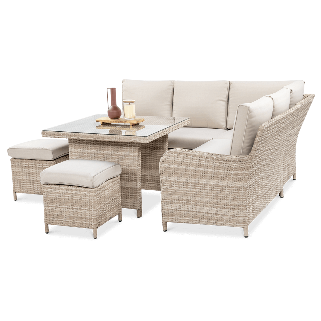 OUTLET 156 Narożnik technorattan VENTURA Beige