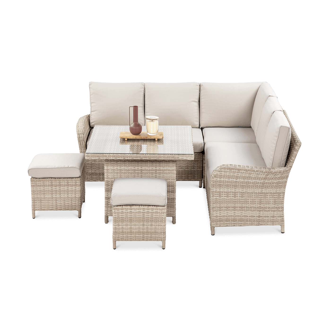 OUTLET 156 Narożnik technorattan VENTURA Beige