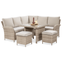OUTLET 156 Narożnik technorattan VENTURA Beige