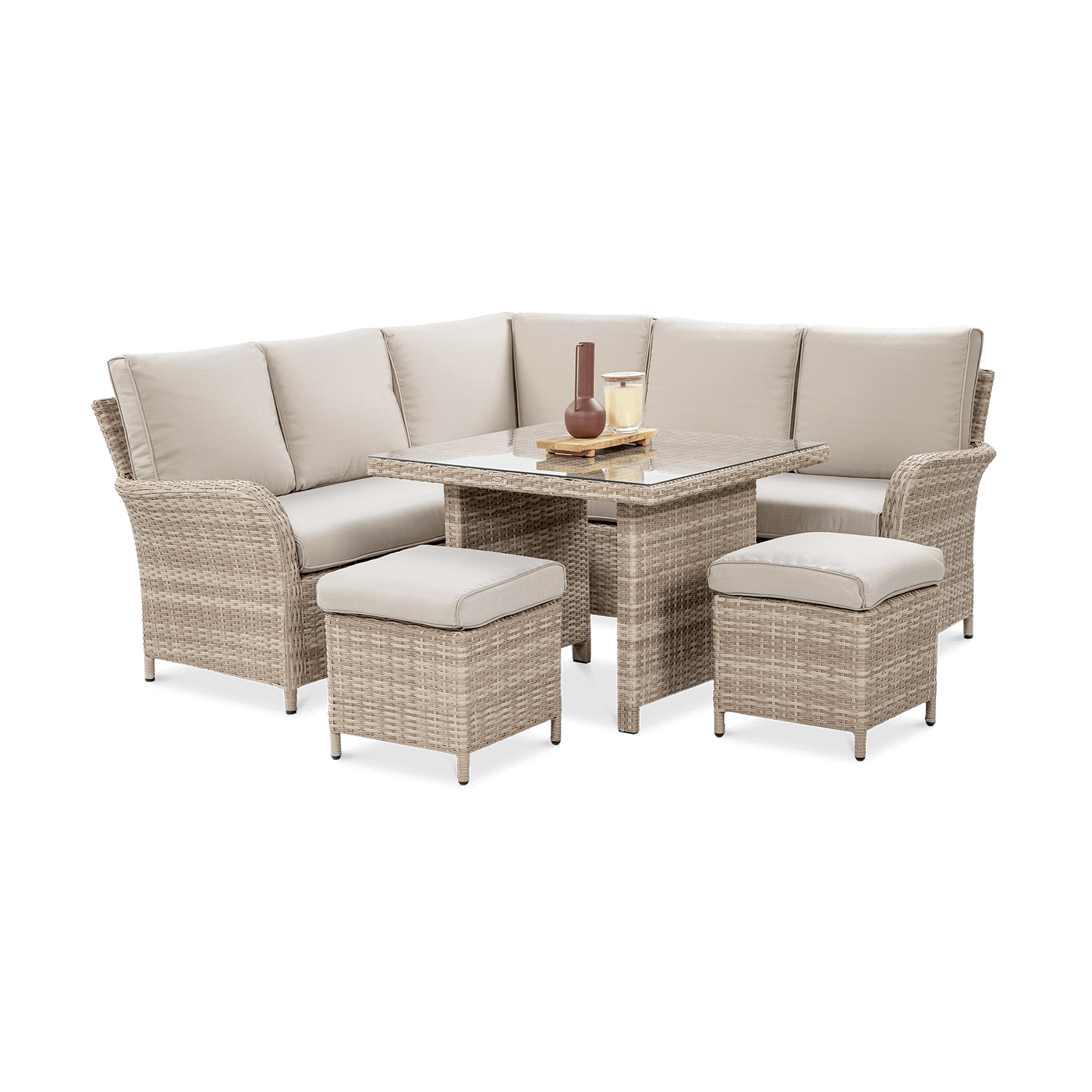 OUTLET 156 Narożnik technorattan VENTURA Beige