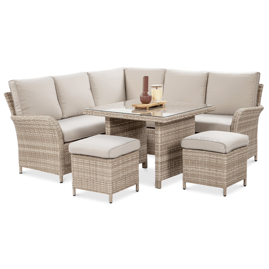 OUTLET 156 Narożnik technorattan VENTURA Beige