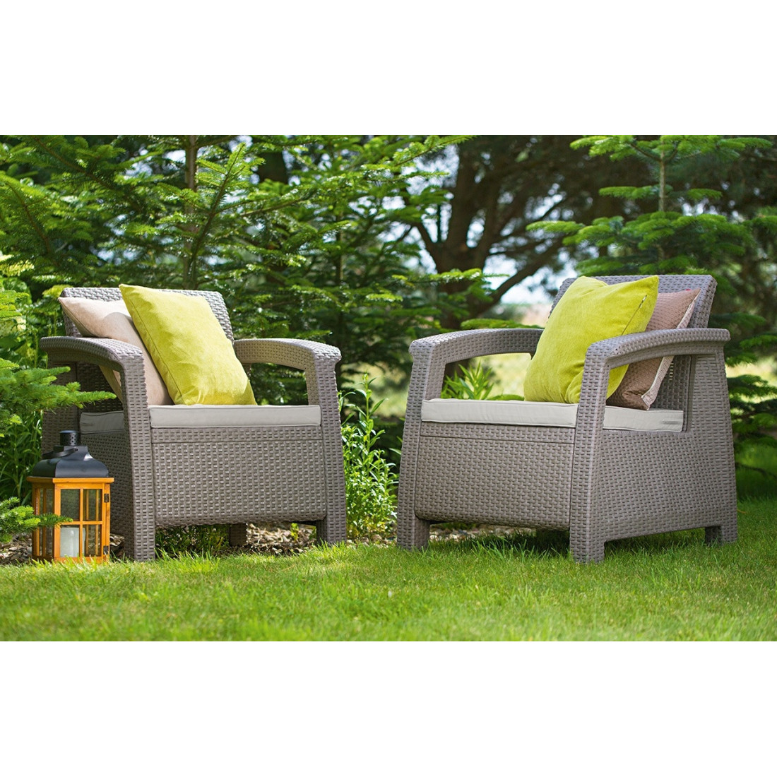 Zestaw ogrodowy Corfu Max 3 Cappuccino - dla 5 osób Focusgarden.pl