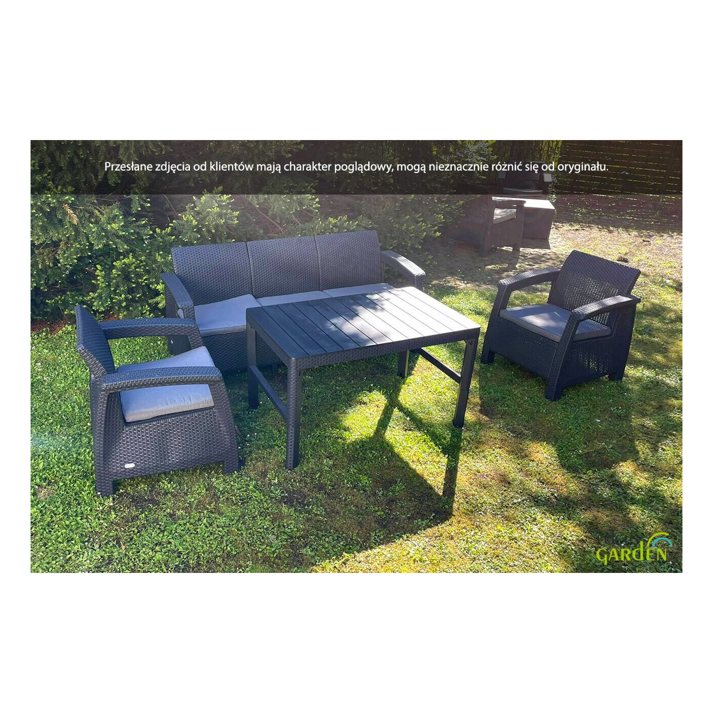 Zestaw ogrodowy Corfu Max 3 Cappuccino - dla 5 osób Focusgarden.pl