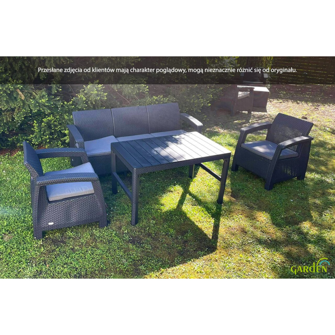 Zestaw ogrodowy Corfu Max 3 Cappuccino - dla 5 osób Focusgarden.pl