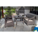 Zestaw ogrodowy Corfu Max 3 Cappuccino - dla 5 osób Focusgarden.pl