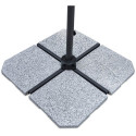 Granitowa podstawa do parasola bocznego 4 x płyta granitowa