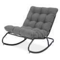 Ogrodowy fotel bujany AGAVA Dark Grey - Focus Garden