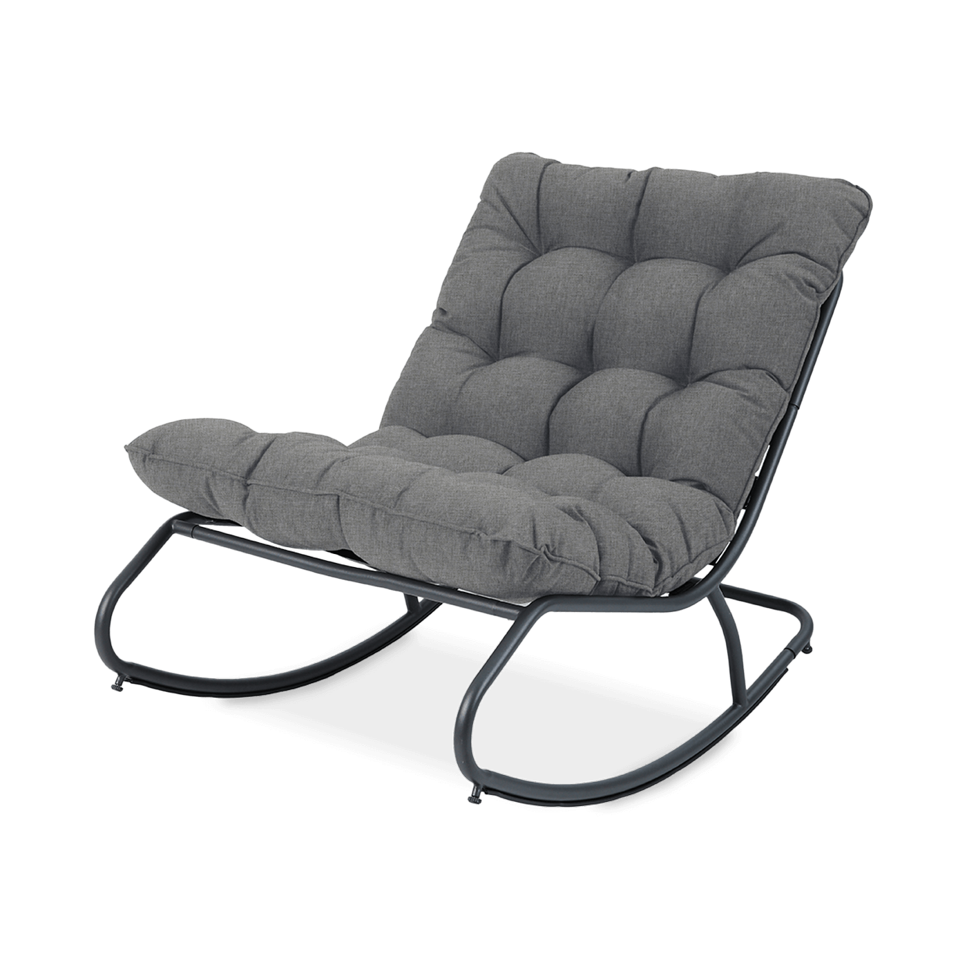 Ogrodowy fotel bujany AGAVA Dark Grey - Focus Garden