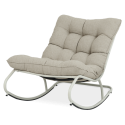 Ogrodowy fotel bujany AGAVA Light Beige - Focus Garden