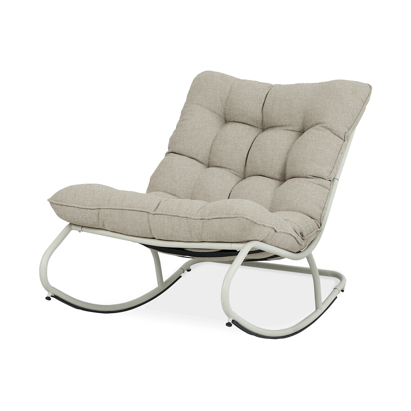 Ogrodowy fotel bujany AGAVA Light Beige - Focus Garden