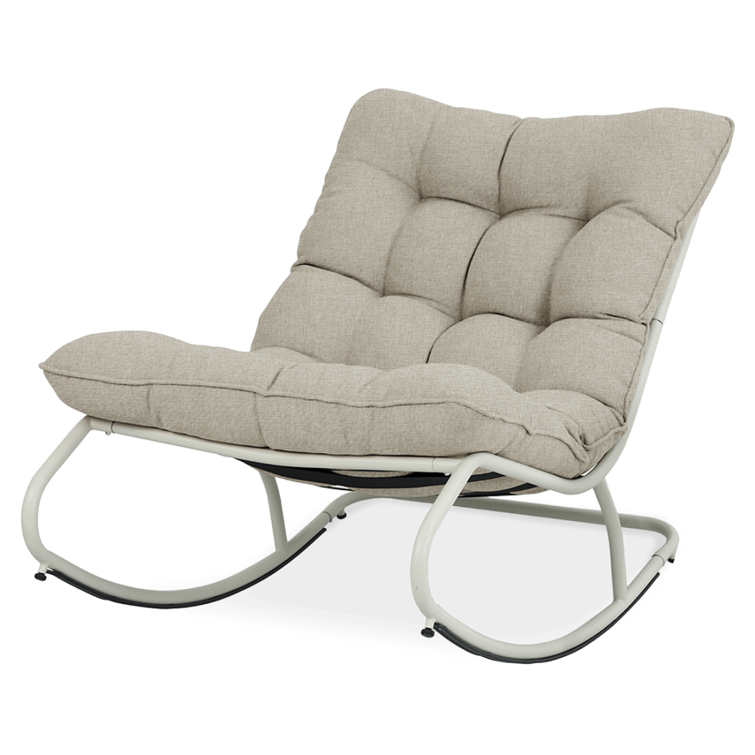 Ogrodowy fotel bujany AGAVA Light Beige - Focus Garden