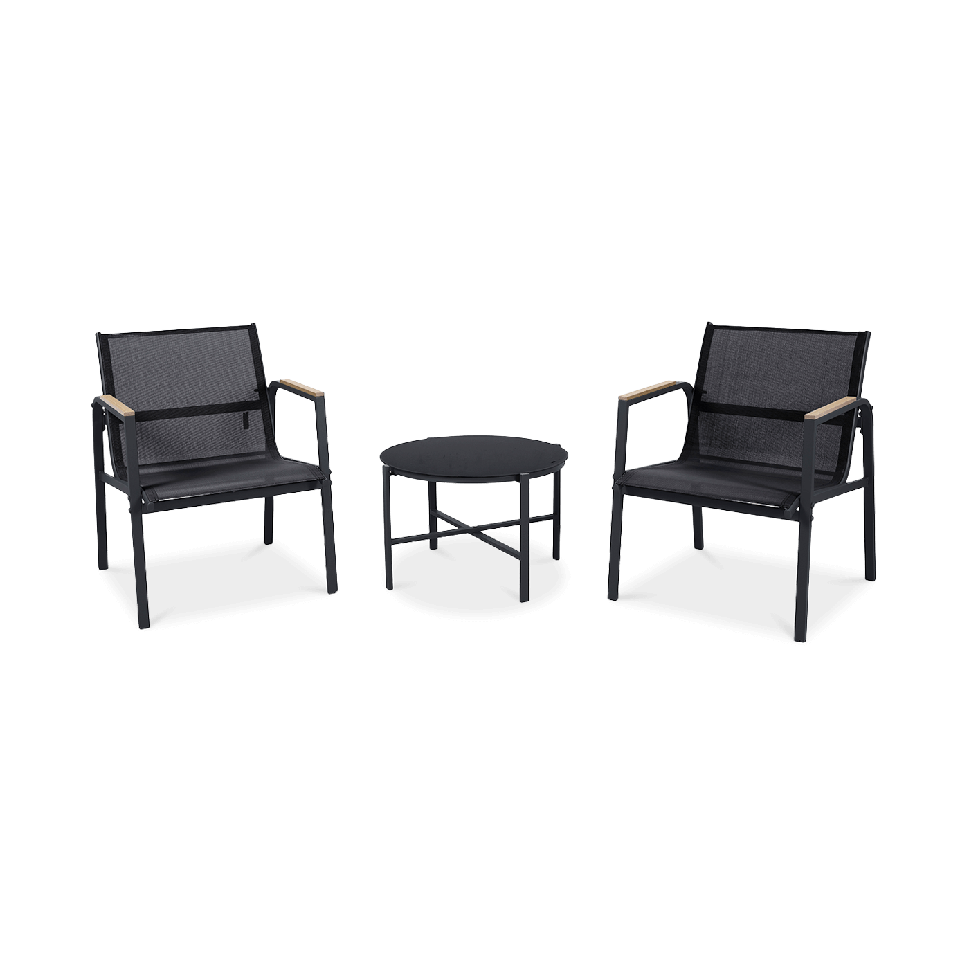 Komplet mebli na balkon MANGO Balcony Black - Focus Garden