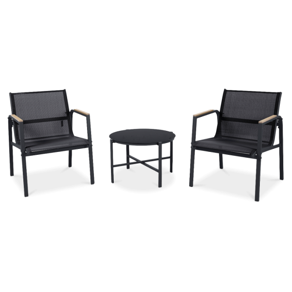 Komplet mebli na balkon MANGO Balcony Black - Focus Garden