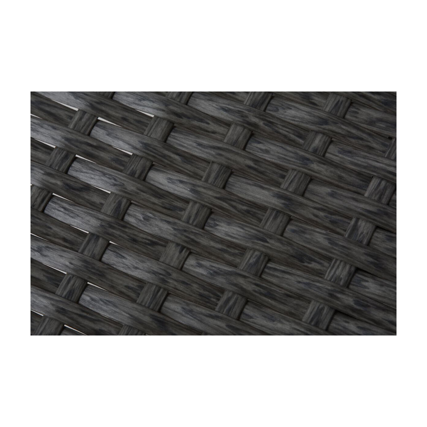 Wysokiej jakości technorattan, odcień Dark Grey, trwały, solidny 