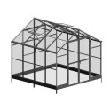 Zbliżenie systemu otwierania okien w szklarni Cultivo Solid PC