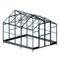 Zbliżenie systemu otwierania okien w szklarni Cultivo Solid PC
